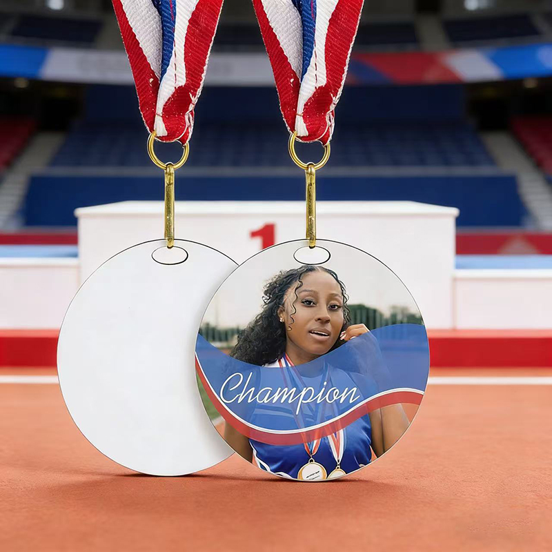 Event & Party Supply - Gepersonaliseerde foto op maat gemaakte MDF-medaille,