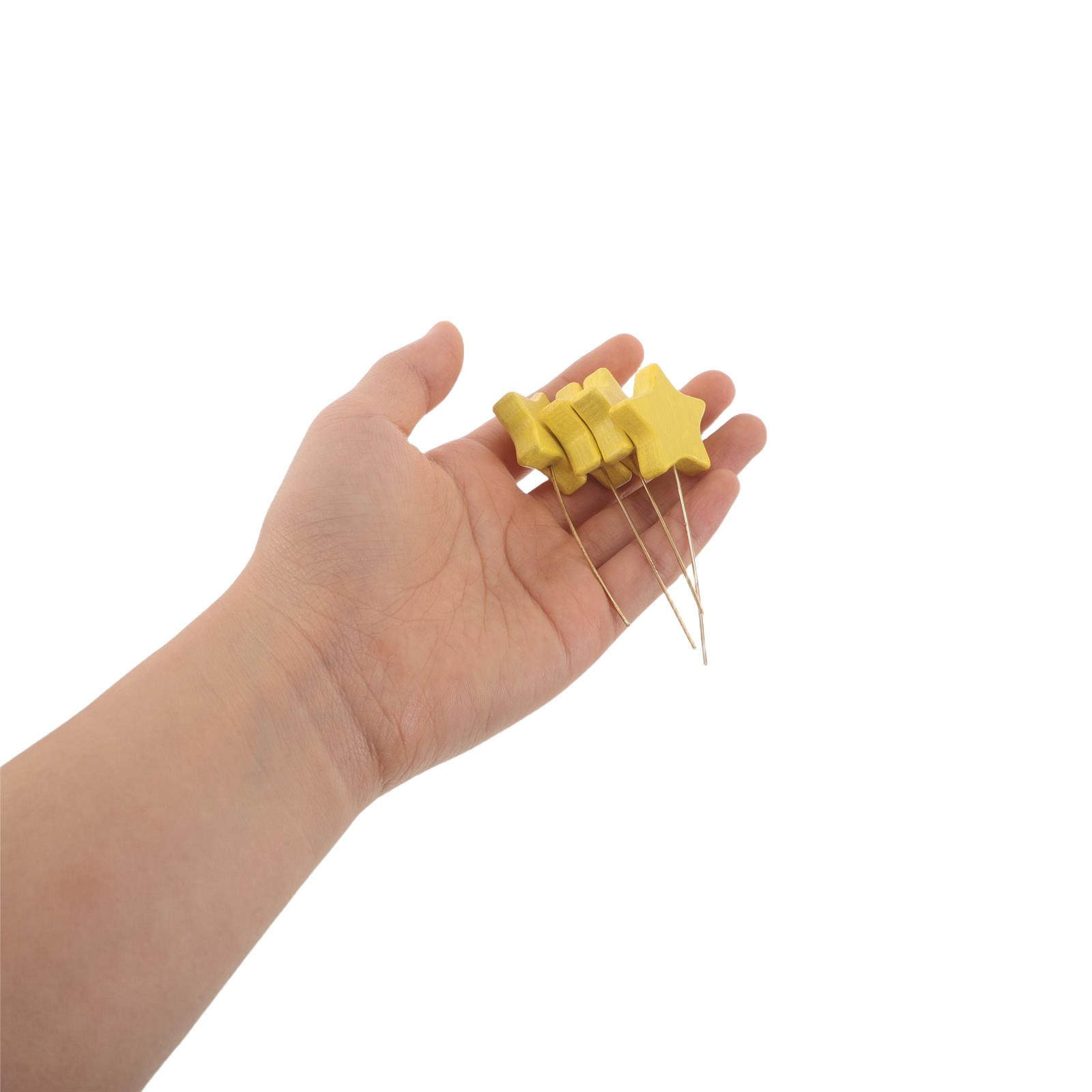 Centerpiece Stick - 6 stuks houten sterstokjes, mini stervormige