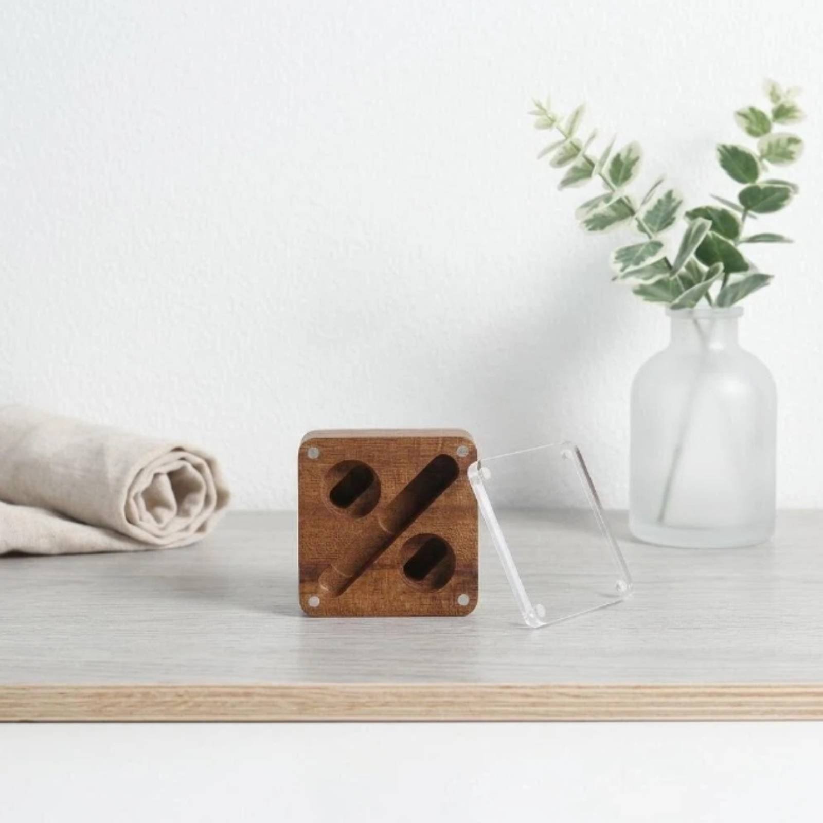 Event & Party Supply - Houten displaydoosje, zakelijk design, manchetknoop opbergdoosje,