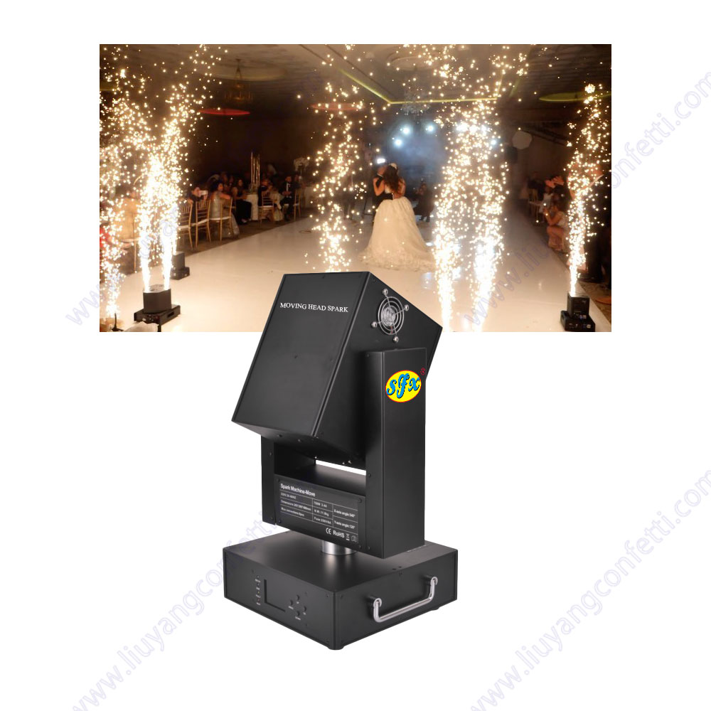 Confetti Cannon Tube - Koude vonkenmachine schuddende bewegende kop verlichting