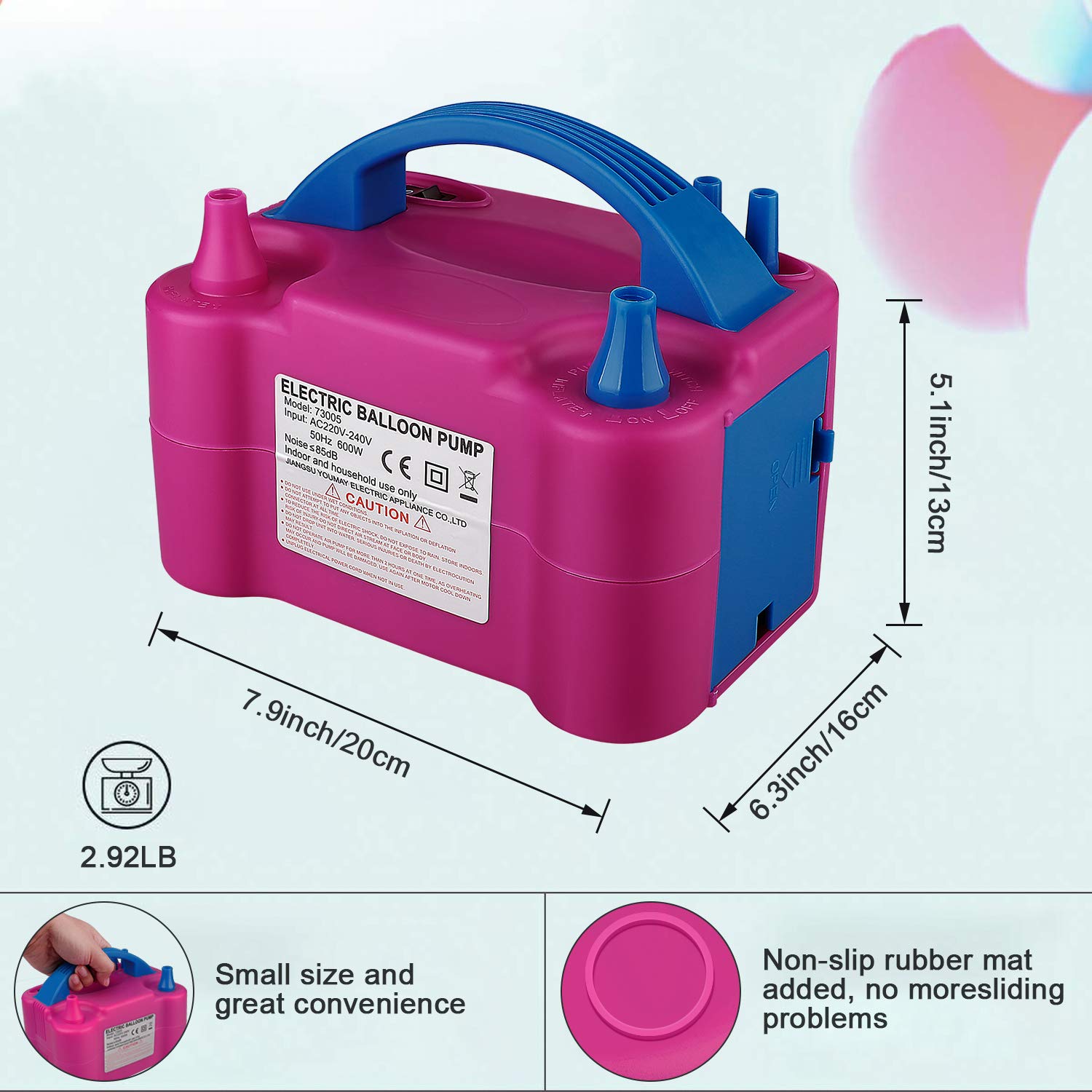 Draagbare elektrische ballonbl - Balloon Pump Hand recensie en prijs